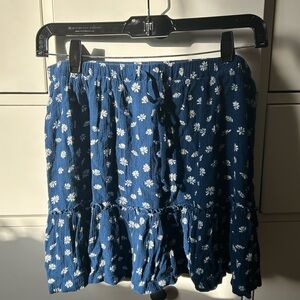 Cotton On Navy Floral A-Line Skirt